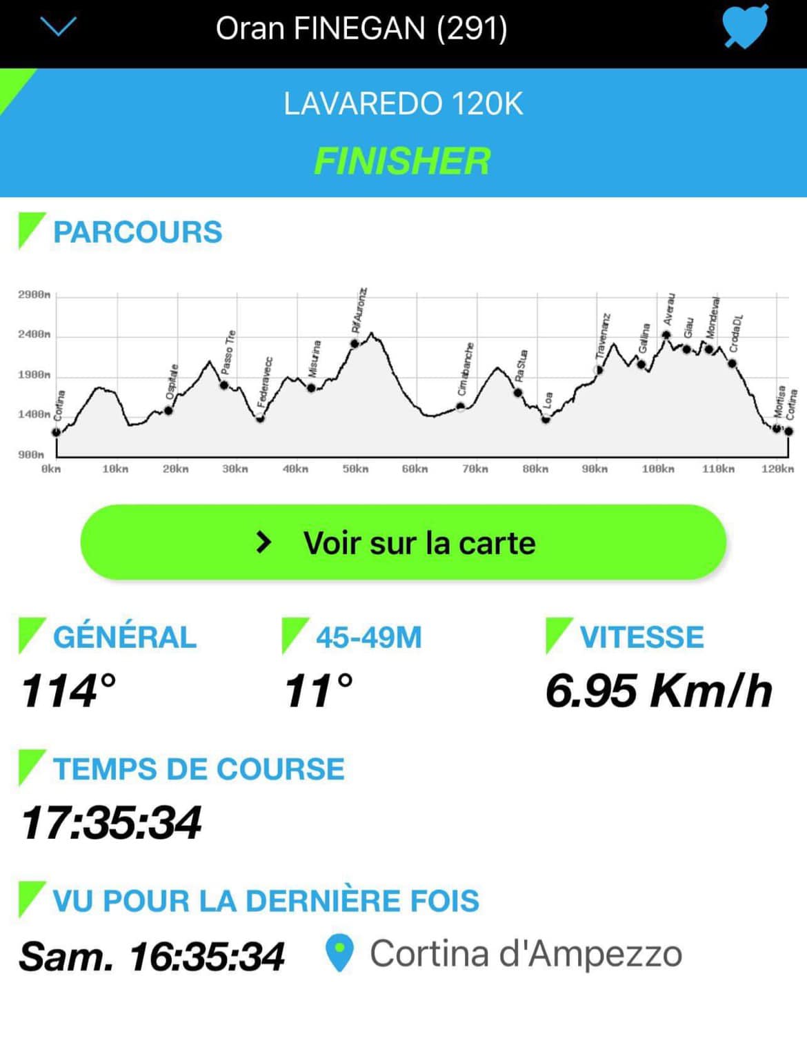 Oran Finegan at La Sportiva Lavaredo