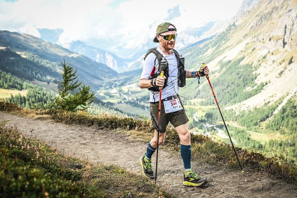Oran Finnegan in action at the UTMB Mont Blanc